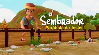 El Sembrador Parábola de Jesús 🌾 BIBTOONS  Historias Bíblicas Animadas [upl. by Onibla]