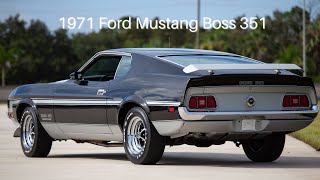 1971 Ford Mustang Boss 351 [upl. by Laina]