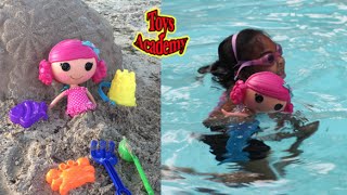 Playtime with Lalaloopsy Sew Magical Mermaid On The Playground Sand and Water Changes Hair Color [upl. by Ania]