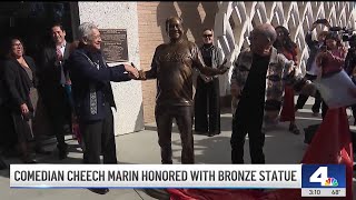 Comedian Cheech Marin honored with a statue in Riverside [upl. by Ettezus]