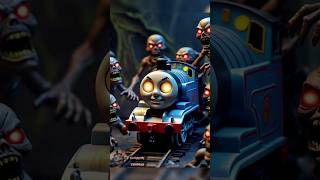 KERETAAPI THOMAS FRIENDS ZOMBIE THOMAS ANGRY😡 keretaapi thomasandfriendstrain shortsshortvideo [upl. by Dimphia]