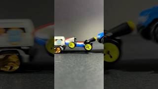 🚗💥🚙 Mario Kart Diecast Cars Racing and Crashing hotwheels cars wow lol funny collector [upl. by Allemaj]