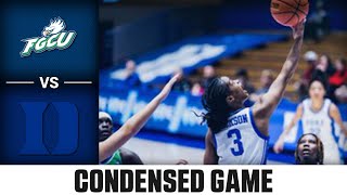 Florida Gulf Coast vs Duke Condensed Game  202324 ACC Women’s Basketball [upl. by Hsoj]