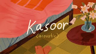 Kasoor Acoustic  Prateek Kuhad  Official Lyric Video 🌻✨ [upl. by Ynabe426]