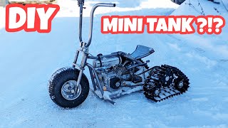 DIY Tank Trike Its Faster Than Wheels  Pit Trike Pt 5 [upl. by Gearalt]