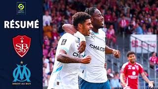 Brest vs Marseille 15 Résumé  Ligue 1  OM  Brest  stade brestois OM  Mason Greenwood Goal [upl. by Nwahsd]