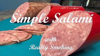 How to make Simple tasty Salami at home with Really Smoking [upl. by Hetty]