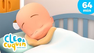 ¡Es hora de dormir 😴🛏️ y más canciones infantiles para bebés con Cleo y Cuquín [upl. by Doownel]