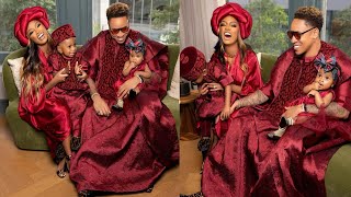 Rotimi amp Vanessa Mdee Reveal Their Adorable Children To The World For The 1st Time [upl. by Sinnard978]