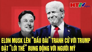 Bầu cử Mỹ Elon Musk lên “đấu đài” tranh cử với Trump đặt “lời thề” với người Mỹ  Hà Tĩnh TV [upl. by Frerichs225]