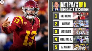 2024 NFL Draft Matt Ryans Top 5 Quarterbacks  CBS Sports [upl. by Nolos932]