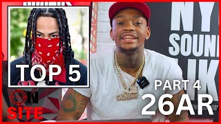 26AR Debates Top 5 Drill Rappers amp Tells How He Linked With Kay Flock [upl. by Dnaltroc]