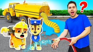 Los Paw Patrol arreglan la tubería Video de coches de juguete de la Patrulla Canina ¡Oh se dañó [upl. by Newkirk]