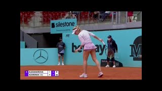 EKATERINA ALEXANDROVA WTA 4 30 21 [upl. by Alikam]