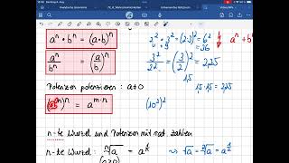 Potenzgesetze anwenden Klasse 9 [upl. by Ausoj]
