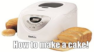 Using the Morphy Richards Fastbake Breadmaker to make a Cake PART 1 [upl. by Dnomasor]