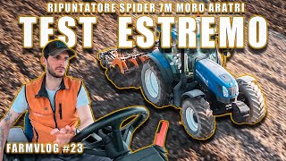 Farm Vlog23  In campo con il ripuntatore  New Holland T6 175  Spider 7M Moro Aratri [upl. by Olram686]