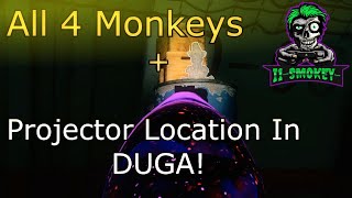 Outbreak Easter Egg Guide All 4 Monkey Locations And Projector location In DUGA [upl. by Barri]