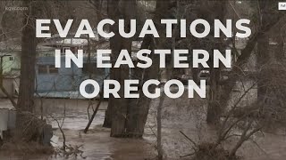 Evacuations continue after significant flooding in Eastern Oregon [upl. by Photina]