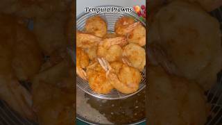 Crispy Tempura Prawns 🍤 japanfood japanesecusine tempura easy yummy food tasty homemade [upl. by Shelby515]