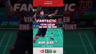 FANTASTIC 💯 VIKTOR AXELSEN one shot one point shorts viktoraxelsen bwf kentomomota amazing [upl. by Politi249]