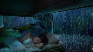 Rain sounds for sleeping  Lulled you to sleep with raindrops outside the window of the camping car [upl. by Nnasus]