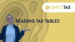 Reading Tax Tables in South Africa [upl. by Ahsimaj]