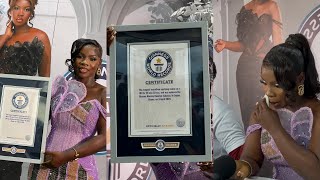 TV3 Mentor Winner Roselyn Mantey Cries As She Receives Guinness World Record Cert For Makeupathon [upl. by Newkirk]