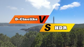 Mavic Air 2  DCinelike vs HDR Dynamic Range Comparison [upl. by Esiouqrut]