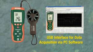 Extech HD300 ThermoAnemometer Showcase [upl. by Aurthur]