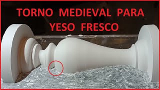 Torno Medieval para yeso fresco [upl. by Namra]