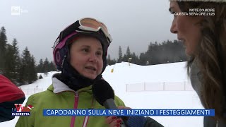 Capodanno sulla neve iniziano i festeggiamenti  La Vita in diretta  30122022 [upl. by Parker]