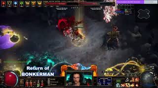 GAUNTLET BOSS UBER ELDER  Bleed BONK Chieftain  325 HCSSF Runice Strife Gauntlet  Path of Exile [upl. by Sosthenna]