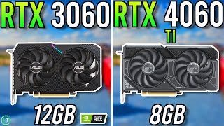 RTX 3060 12GB vs RTX 4060 Ti  Tested in 2024 [upl. by Naitsyrk]