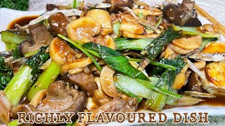 Chinese Style Mushrooms with Bok Choy  Pak Choi Stir Fry Recipe Spicy Mushrooms Recipe [upl. by Bugbee]