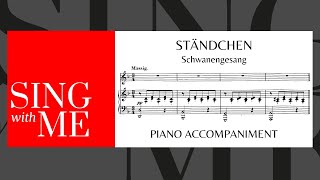 Ständchen  Accompaniment  High voices  Schubert [upl. by Gurtner556]