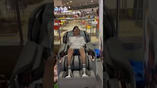 Enjoying Massage Chair at Mantri Mall Bengaluru [upl. by Vinni]