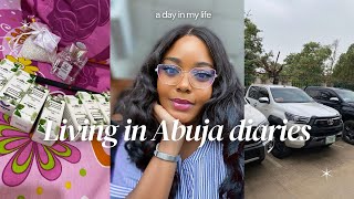 Living in Abuja Diaries A broke ShopaholicHome decor tips Brand meeting Work solo date [upl. by Aihtak]