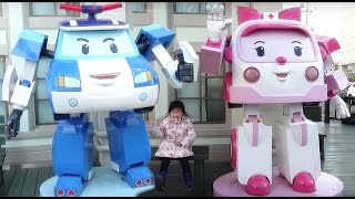 대형 로보카 폴리 미니 키즈 카페 장난감 놀이 1탄 Robocar Poli Mini Kids Cafe Toys Play おもちゃ игрушка 보라조이 BoraJoys [upl. by Leay2]