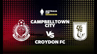 Australia Cup SA Qualifying Final  Campbelltown City v Croydon FC [upl. by Einotna859]