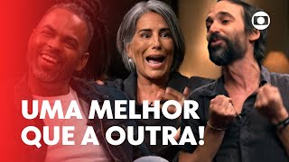 Glória Pires Manoel Soares Júlio Andrade e muita risada  Que História É Essa Porchat TV Globo [upl. by Kirima]