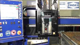 ZINSER 4125 Plasma Cuting  Marking and Drilling [upl. by Axia]