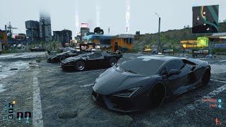 Cyberpunk 2077 Test Driving Original And Modded Vehicles [upl. by Caterina]