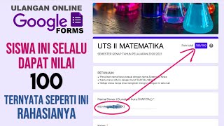 Siswa ini Selalu Dapat Nilai 100 Ulangan Online Ternyata Ini Rahasianya [upl. by Kerad]