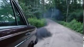 Rolling Coal in a W123 Turbo Diesel [upl. by Ssepmet507]