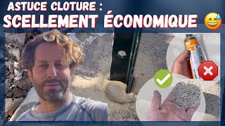 Astuce Clôture  Scellement FACILE et Économique 🤩 [upl. by Enialehs208]