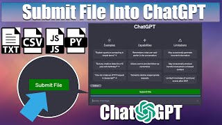 Uploading Files to ChatGPT A More Powerful Experience chatgpt plugin openai booklet [upl. by Pike]