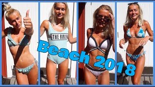 SWIMSUIT HAUL  BEACH 2018 [upl. by Elttil]