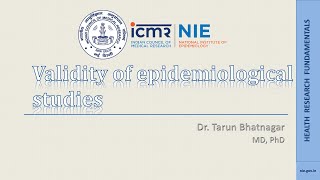 Validity of epidemiological studies [upl. by Ahsakal]