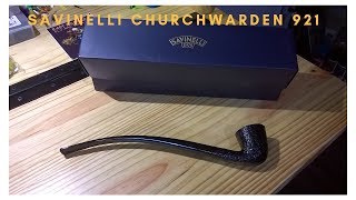 Savinelli Rustic 921 Churchwarden Pipe [upl. by Althee563]